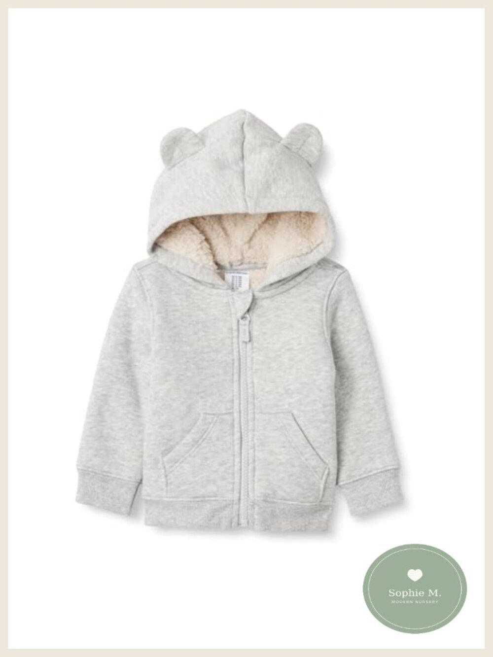 Toddler Sherpa Lined Full Zip Hoodie Fleece Sweatshirt